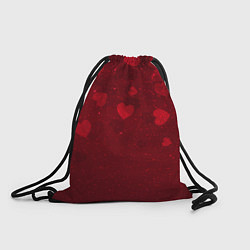 Рюкзак-мешок КРАСНЫЕ СЕРДЕЧКИ HEART Z, цвет: 3D-принт