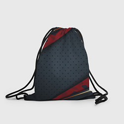 Рюкзак-мешок 3D Dark red & black, цвет: 3D-принт