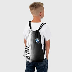 Рюкзак-мешок Black and White BMW, цвет: 3D-принт — фото 2