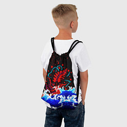 Рюкзак-мешок Кровавый Кракен Монстр, цвет: 3D-принт — фото 2