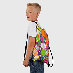 Рюкзак-мешок Фрукты, цвет: 3D-принт — фото 2