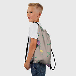 Рюкзак-мешок Цветочная эстетика, цвет: 3D-принт — фото 2
