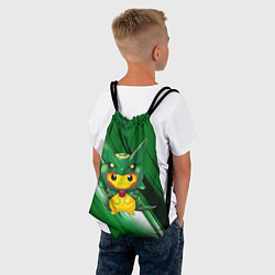 Рюкзак-мешок Пикачу - дракон, цвет: 3D-принт — фото 2