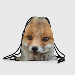Рюкзак-мешок Миленький лисенок, цвет: 3D-принт