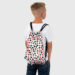 Рюкзак-мешок Карточные Масти, цвет: 3D-принт — фото 2