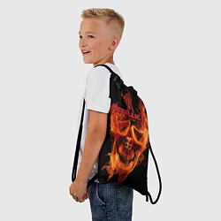 Рюкзак-мешок Metallica Flame, цвет: 3D-принт — фото 2