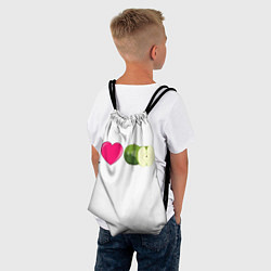 Рюкзак-мешок I LOVE APPLE, цвет: 3D-принт — фото 2