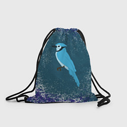 Рюкзак-мешок Голубая сойка, цвет: 3D-принт