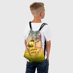 Рюкзак-мешок Детектив Пикачу, цвет: 3D-принт — фото 2