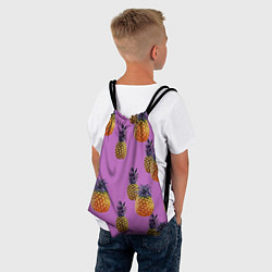 Рюкзак-мешок Ананасы, цвет: 3D-принт — фото 2
