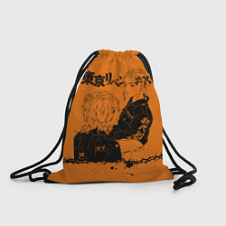 Рюкзак-мешок Токийские мстители ораньжевый, цвет: 3D-принт