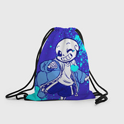 Рюкзак-мешок UNDERTALE SANS BLUE, цвет: 3D-принт