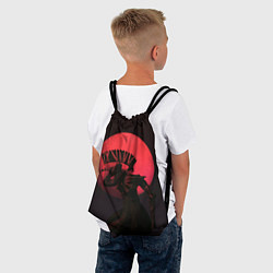 Рюкзак-мешок Красная луна, цвет: 3D-принт — фото 2