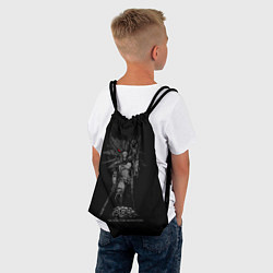 Рюкзак-мешок Серебряный для монстров, цвет: 3D-принт — фото 2