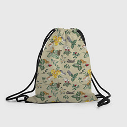 Рюкзак-мешок Зайчики с Цветочками, цвет: 3D-принт