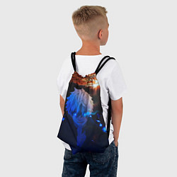 Рюкзак-мешок Сатору гото голубые глаза, цвет: 3D-принт — фото 2