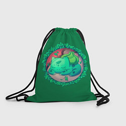 Рюкзак-мешок Спящий Бульбазавр, цвет: 3D-принт