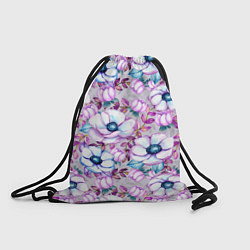 Рюкзак-мешок Анемоны - цветочный ковер, цвет: 3D-принт