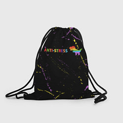 Рюкзак-мешок Pop It Anti Stress - Dinosaur - Grunge, цвет: 3D-принт