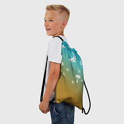 Рюкзак-мешок Морское ассорти, цвет: 3D-принт — фото 2