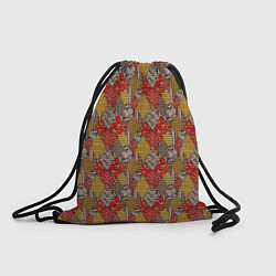 Рюкзак-мешок Осенний пэчворк, цвет: 3D-принт