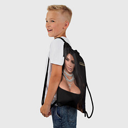 Рюкзак-мешок Ким Кардашьян, цвет: 3D-принт — фото 2