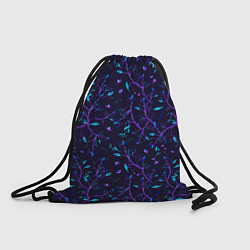 Рюкзак-мешок Растительный узор паттерн, цвет: 3D-принт