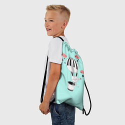 Рюкзак-мешок Зайчик, цвет: 3D-принт — фото 2