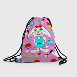 Рюкзак-мешок Кролик и косметика, цвет: 3D-принт