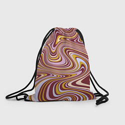 Рюкзак-мешок Красно-золотые разводы красок паттерн, цвет: 3D-принт