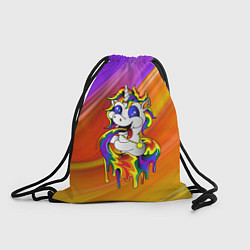 Рюкзак-мешок Единорог Unicorn Rainbow Z, цвет: 3D-принт