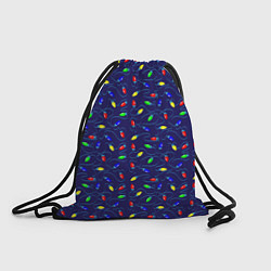 Рюкзак-мешок Разноцветные Лампочки, цвет: 3D-принт