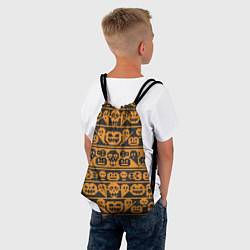 Рюкзак-мешок Свитер с тыквами, цвет: 3D-принт — фото 2