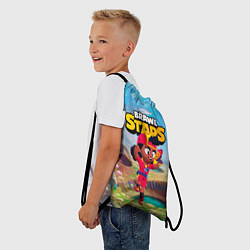 Рюкзак-мешок Meg в прыжке Brawl Stars, цвет: 3D-принт — фото 2