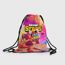 Рюкзак-мешок Опасная Meg Brawl Stars, цвет: 3D-принт