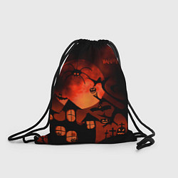 Рюкзак-мешок Красная луна на Хэллоуин, цвет: 3D-принт