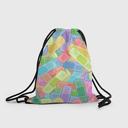 Рюкзак-мешок Цветные пластыри, цвет: 3D-принт
