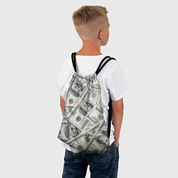 Рюкзак-мешок Dollars money, цвет: 3D-принт — фото 2