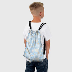 Рюкзак-мешок Узоры Снежинки, цвет: 3D-принт — фото 2