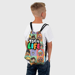 Рюкзак-мешок Toca Life: Faces, цвет: 3D-принт — фото 2