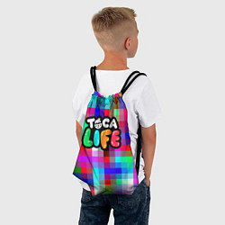 Рюкзак-мешок Toca Life: Pixels, цвет: 3D-принт — фото 2