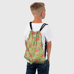 Рюкзак-мешок Клубничка паттерн, цвет: 3D-принт — фото 2