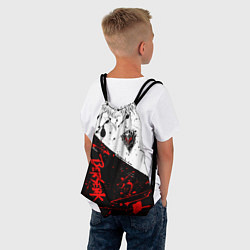 Рюкзак-мешок Berserk: Черная маска, цвет: 3D-принт — фото 2