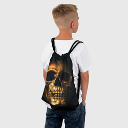 Рюкзак-мешок Gold Skull, цвет: 3D-принт — фото 2