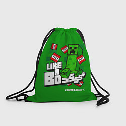 Рюкзак-мешок LIKE A BOSS Minecraft Creepe, цвет: 3D-принт