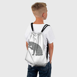 Рюкзак-мешок QR Кот Версия 2, цвет: 3D-принт — фото 2