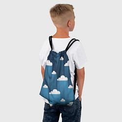 Рюкзак-мешок Облака в очереди, цвет: 3D-принт — фото 2