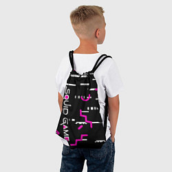 Рюкзак-мешок Squid Gam: Узоры, цвет: 3D-принт — фото 2