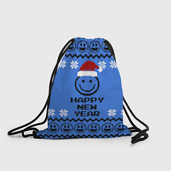 Рюкзак-мешок Свитер смайл, цвет: 3D-принт