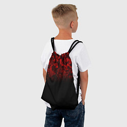 Рюкзак-мешок BLACK RED CAMO RED MILLITARY, цвет: 3D-принт — фото 2
